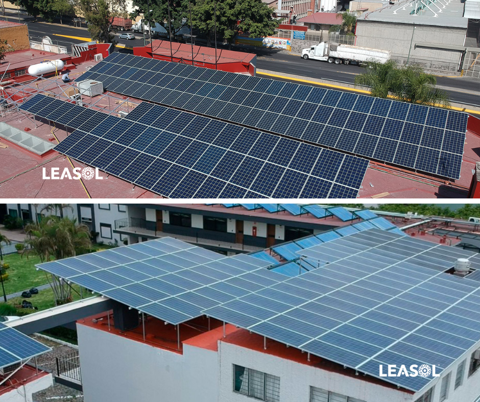 Paneles solares LEASOL instalados en México