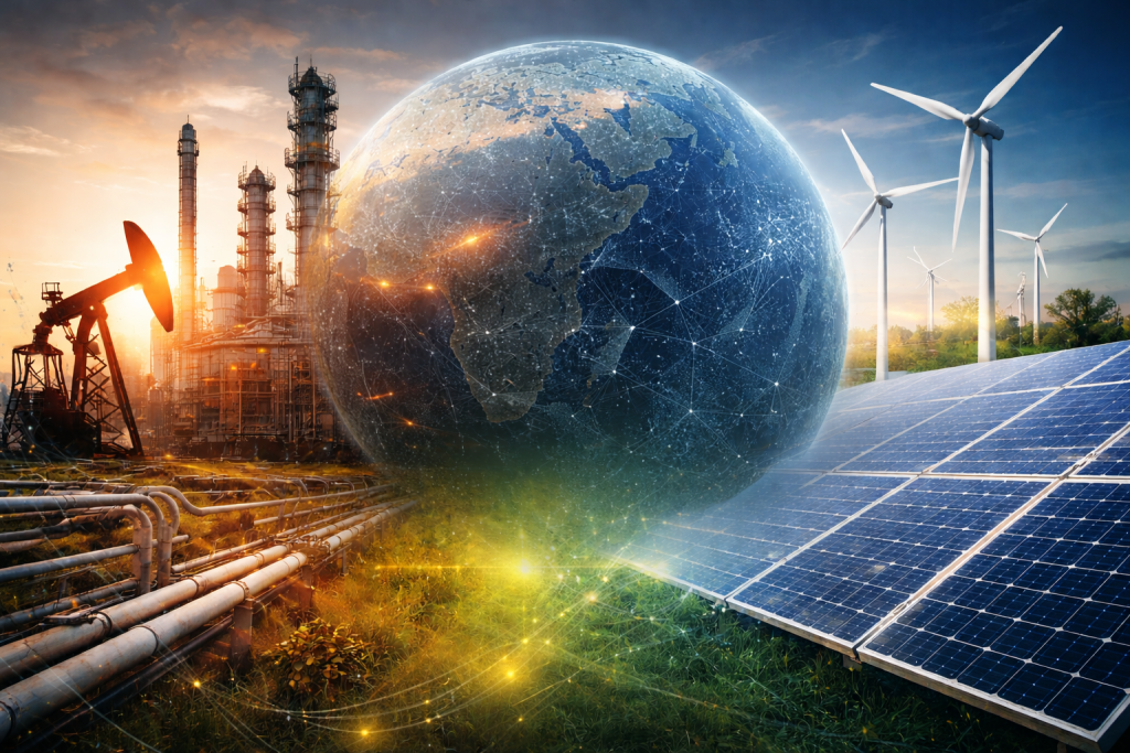 Energía solar y planeta Tierra